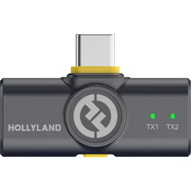 Беспроводная микрофонная система Hollyland LARK M2 Combo (Shine Charcoal) (3.5 мм, USB-C, Lightning)