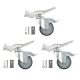 Комплект коліс Avenger A9000N з гальмами (3 шт.) (Silver)