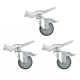 Комплект коліс Avenger A9000N з гальмами (3 шт.) (Silver)